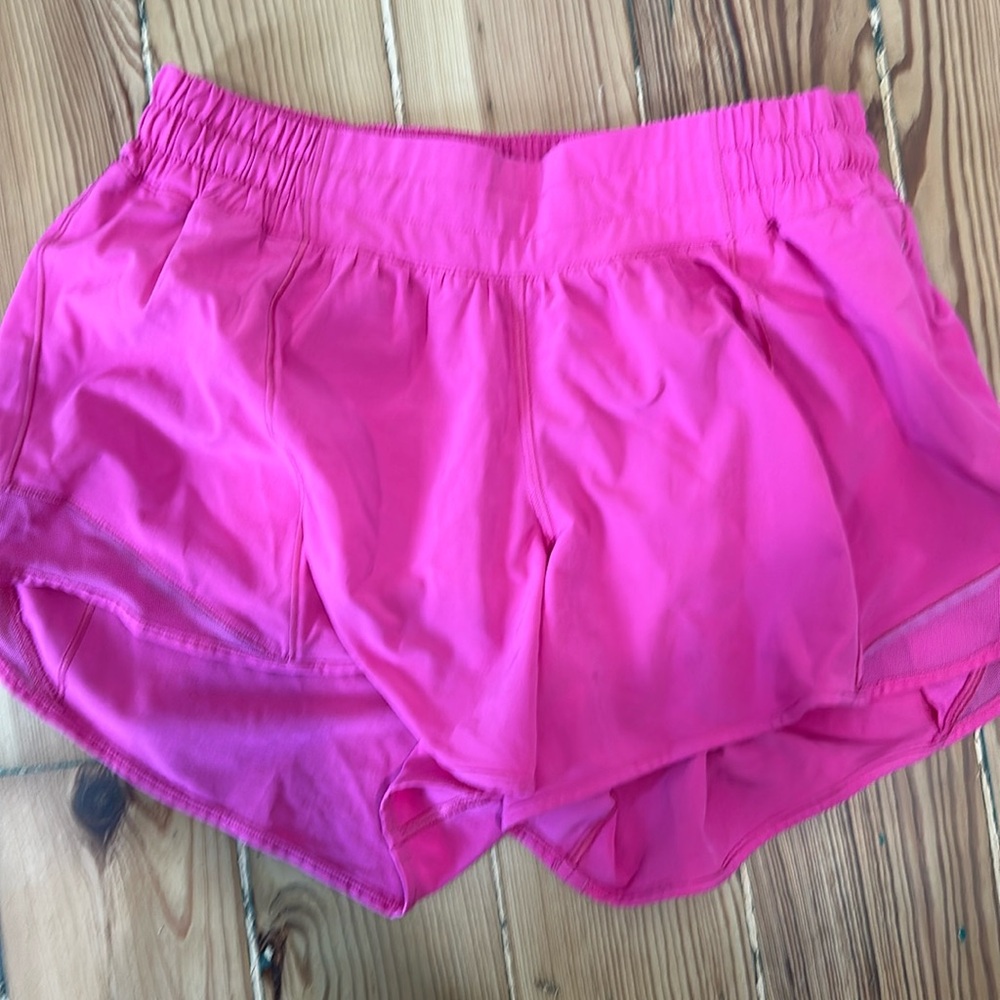 Lululemon Hotty Hot 4"  Pink Shorts , size 8